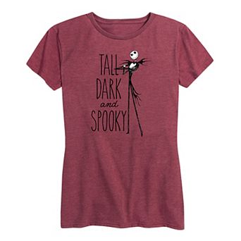 Disney's The Nightmare Before Christmas Women's Tall Dark And Spooky Graphic Tee