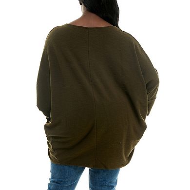 Plus Size Nina Leonard Dolman Sleeve Tunic