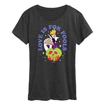 Disney's Snow White and the Seven Dwarfs Evil Queen Women's Love For Fools Graphic Tee
