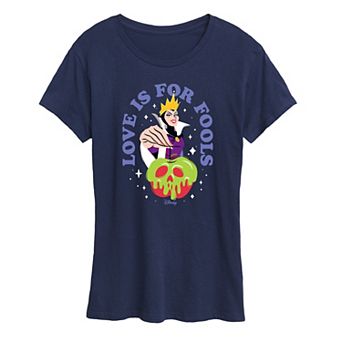 Disney's Snow White and the Seven Dwarfs Evil Queen Women's Love For Fools Graphic Tee