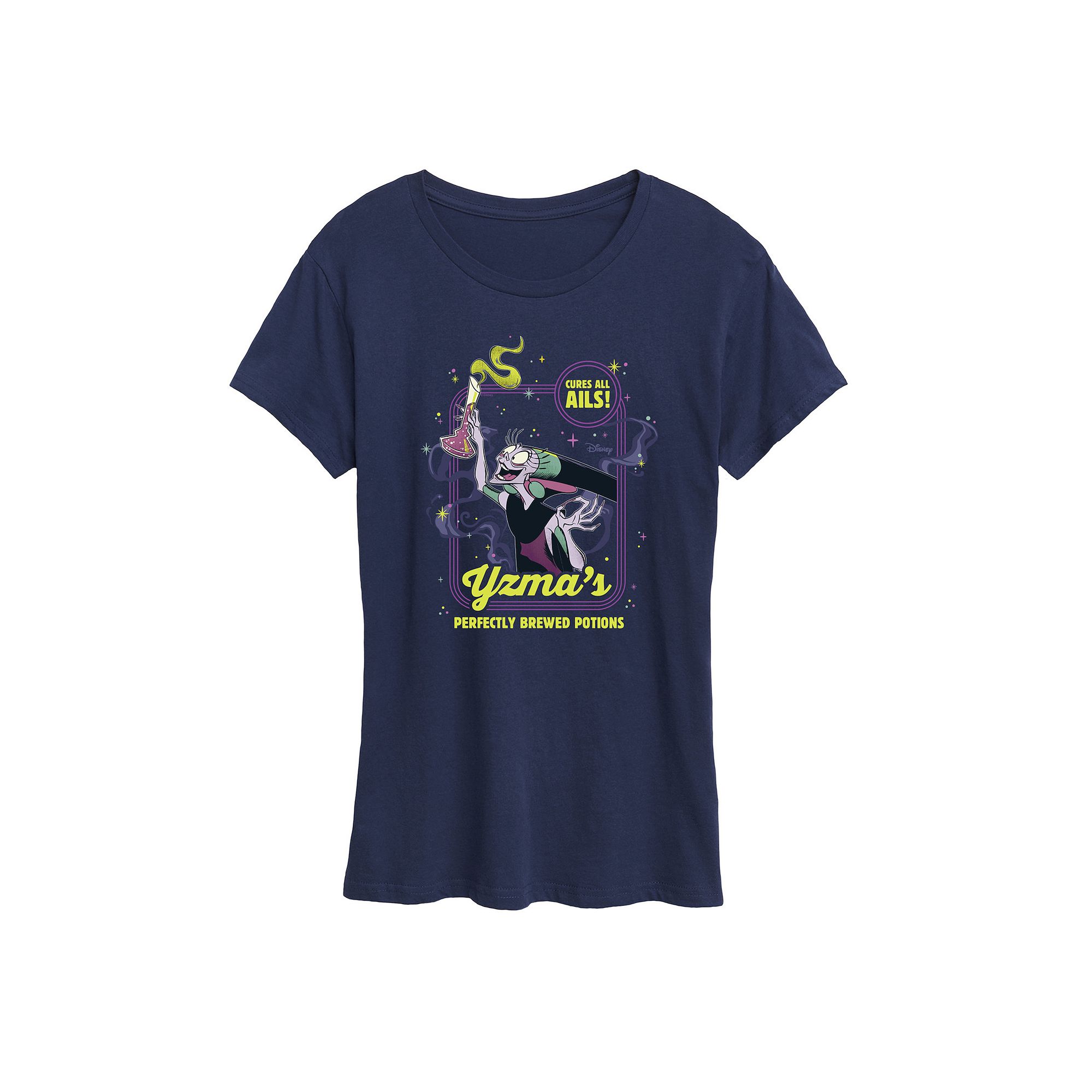 Disneys The Emperors New Groove Yzma Womens Potions Graphic Tee, Size: S