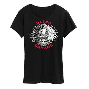 Disney's 101 Dalmations Cruella Women's Doing Damage Graphic Tee