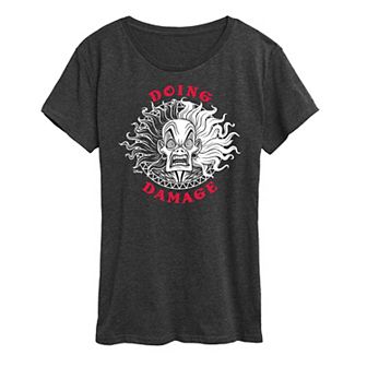Disney's 101 Dalmations Cruella Women's Doing Damage Graphic Tee