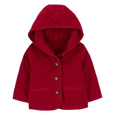 Baby Boy Carter's Corduroy Hooded Quilted Jacket