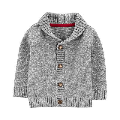 Baby boy grey cardigan hot sale