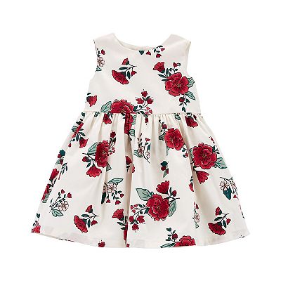 Baby Girl Carter s Floral Sateen Holiday Dress