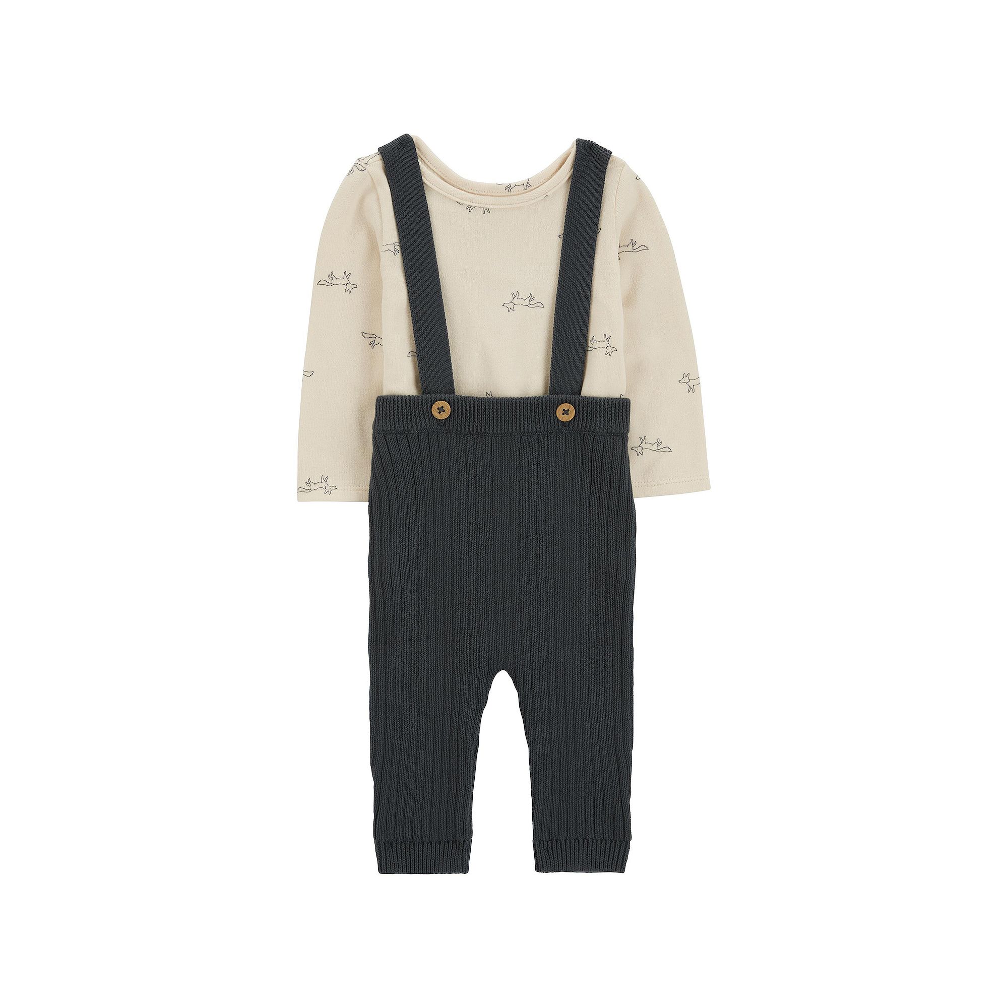 Baby Boy Carters 2-pc. Bodysuit & Sweater Coveralls Set, Boys, Size: Newb
