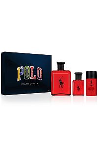 Image of Ralph Lauren Polo Red Eau de Toilette 3-Piece Gift Set, Polored