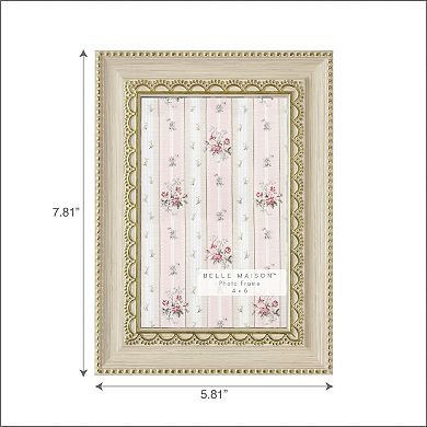 Belle Maison 4" x 6" Pink & Gold Textured Tabletop Frame