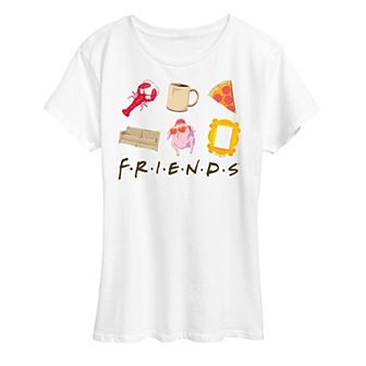 Women's Friends Icon Grid Graphic Tee