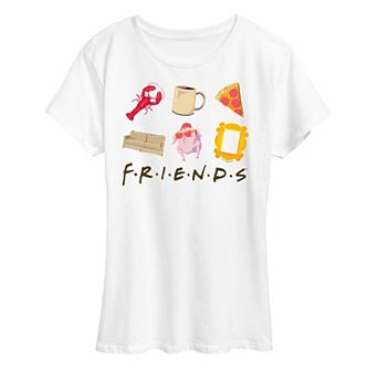 Women's Friends Icon Grid Graphic Tee