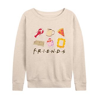 Women's Friends Icon Grid French Terry Long Sleeve Tee