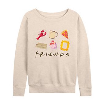 Women's Friends Icon Grid French Terry Long Sleeve Tee