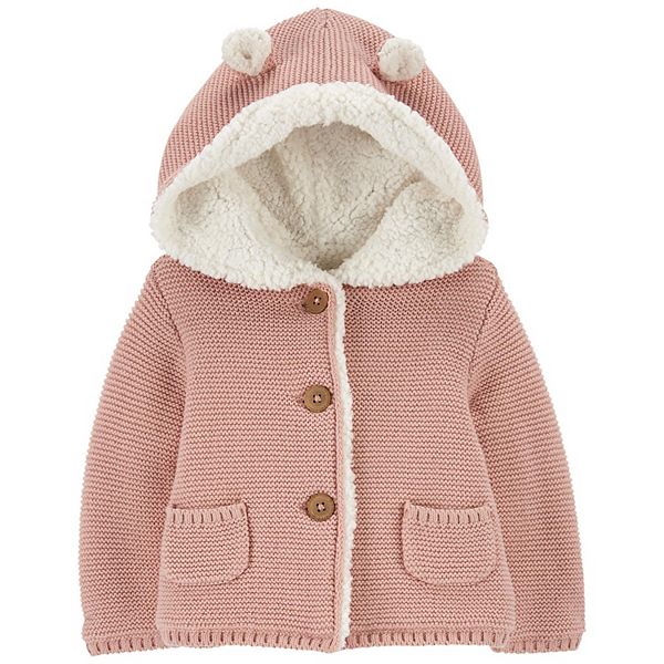 Fashion baby girl sherpa jacket