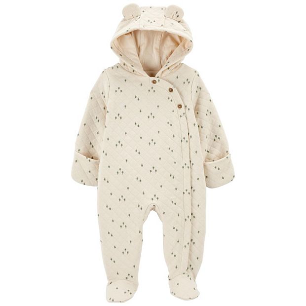 【KOOLOSET】[6oz Quilted] CN Incision Quilted Jumper Quilted Sweatshirt Romper - Raven – Orcas Lucille