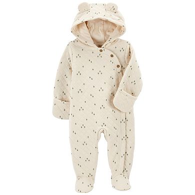 Baby Carter's Hooded Ear Quilted Jumpsuit