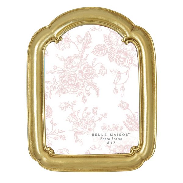 Belle Maison 5" x 7" Gold Arched Tabletop Frame