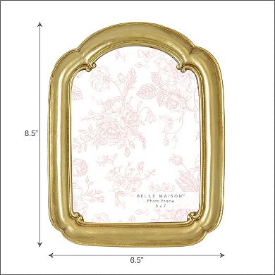 Belle Maison 5" x 7" Gold Arched Tabletop Frame
