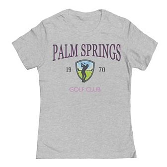 Junior's Palm Springs Golf Womens Graphic Tee