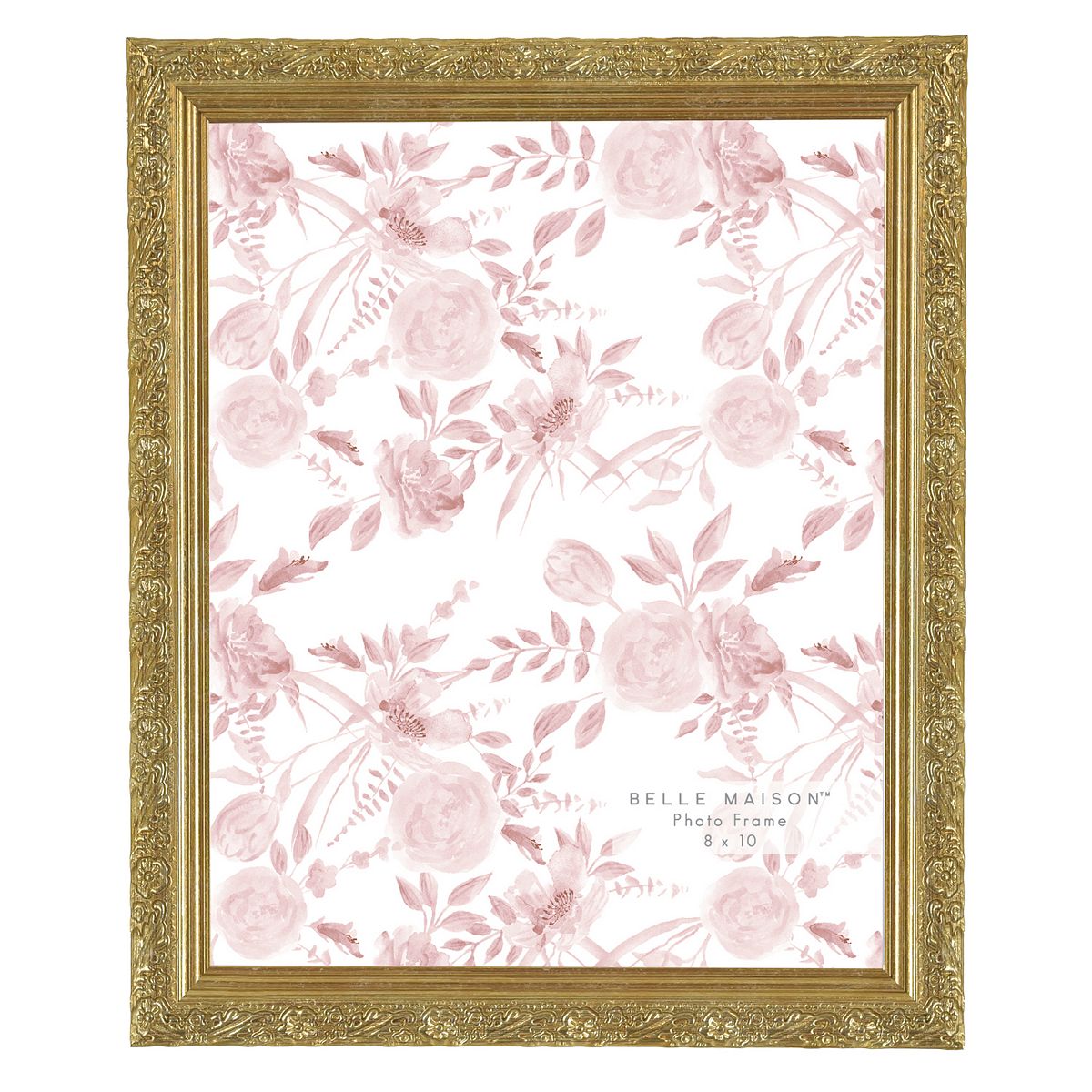 Belle Maison Antique Champagne Floral Tabletop Frame