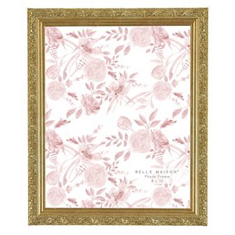 Belle Maison Antique Champagne Floral Tabletop Frame