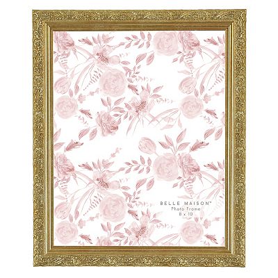 Belle Maison Antique Champagne Floral Tabletop Frame