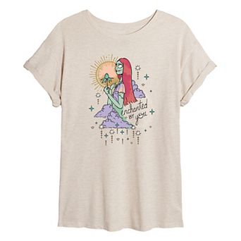 Disney's Nightmare Before Christmas Sally Juniors' Enchanted Oversized Tee