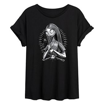 Disney's Nightmare Before Christmas Sally Juniors' Oversized Tee