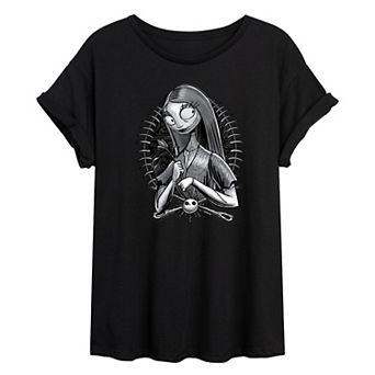 Disney's Nightmare Before Christmas Sally Juniors' Oversized Tee