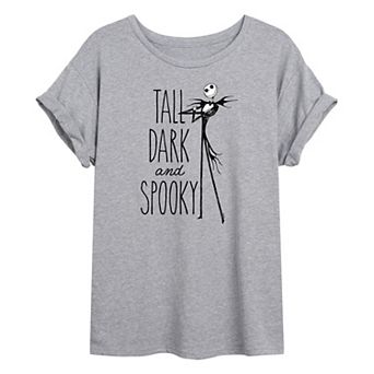 Disney's Nightmare Before Christmas Jack Juniors' Spooky Oversized Tee