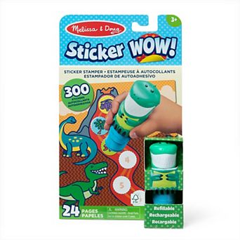 Melissa & Doug Sticker WOW! Activity Pad & Sticker Stamper – Dinosaur