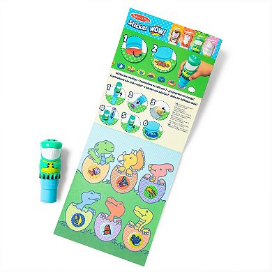 Melissa & Doug Sticker WOW! Activity Pad & Sticker Stamper – Dinosaur