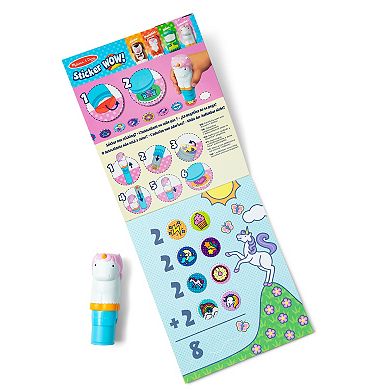 Melissa & Doug Sticker WOW! Activity Pad & Sticker Stamper – Unicorn