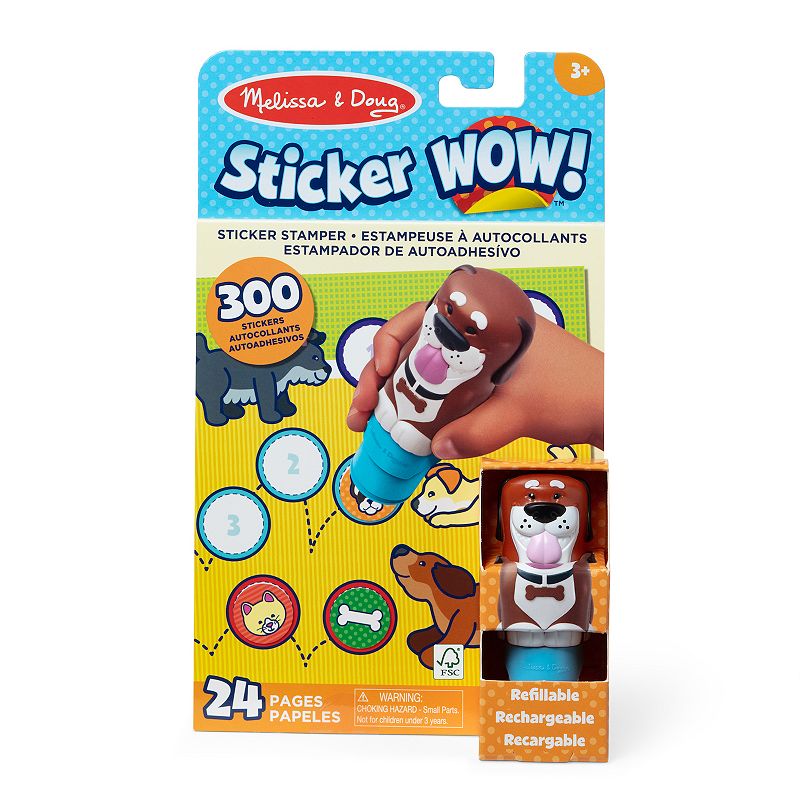 UPC 000772502016 product image for Melissa & Doug Sticker WOW! Activity Pad & Sticker Stamper – Dog, Multi | upcitemdb.com