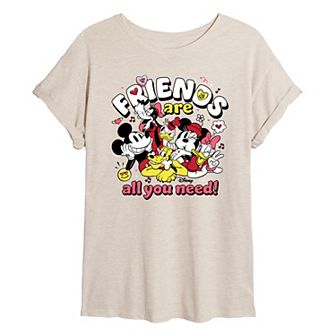 Disney's Mickey Mouse & Friends Juniors' All You Need Oversized Tee
