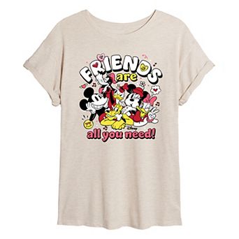 Disney's Mickey Mouse & Friends Juniors' All You Need Oversized Tee