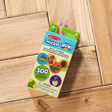 Melissa & Doug Sticker WOW! 300 Refill Stickers for Sticker Stamper – Dinosaur