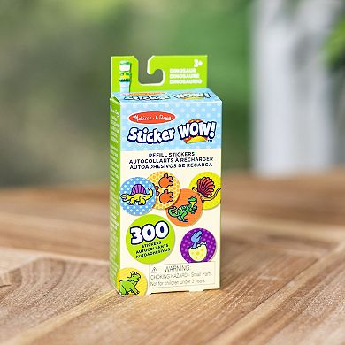 Melissa & Doug Sticker WOW! 300 Refill Stickers for Sticker Stamper – Dinosaur