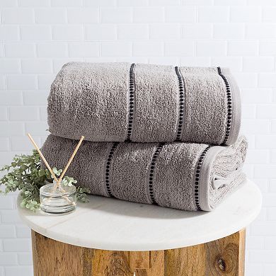 Lavish Home 2-Piece Luxury Bathroom Towels Set