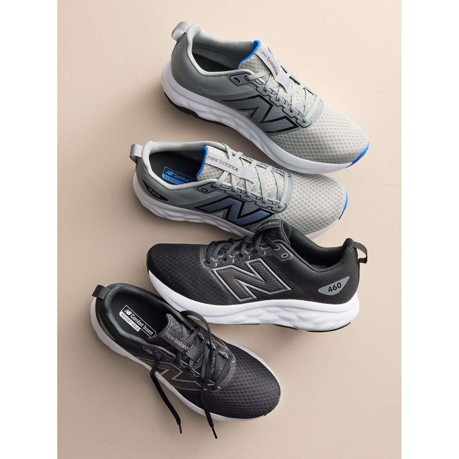 NEW BALANCE MEN 460 V4 RUNNING  SHOES BLACK TEAL SIZE 9.5 D SAMPLE New Balance 460 v4 Running Shoe - Men main image 2