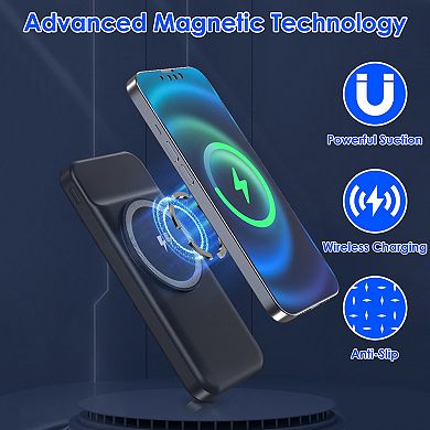 Magnetic Wireless Power Bank - 10000mah, 22.5w - Pd Fast Charging ...