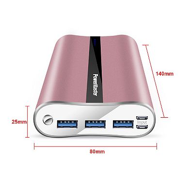 3-usb Ports Portable Charger Power Master - 20000mah Power Bank - Total 5.8a Output
