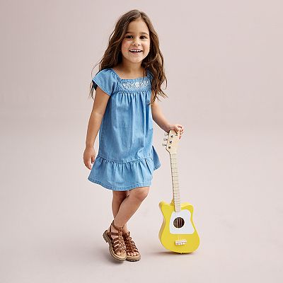 Toddler Girl Carter's Chambray Drop Waist Dress