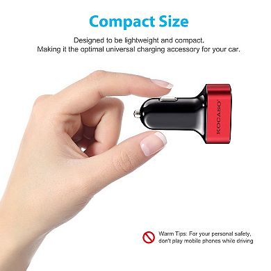 Usb Car Charger - 30w, 5.5a - 3 Usb Port Cigarette Lighter Charger Adapter