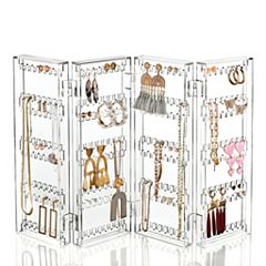 Small Earring Holder Stand 4 Tiers Earring Organizer Box Foldable, Earring  Display Earring Storage