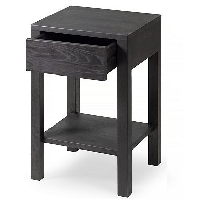 WOODEK Rustic-Inspired Wooden Nightstand with Storage - Vintage Side Table for Bed