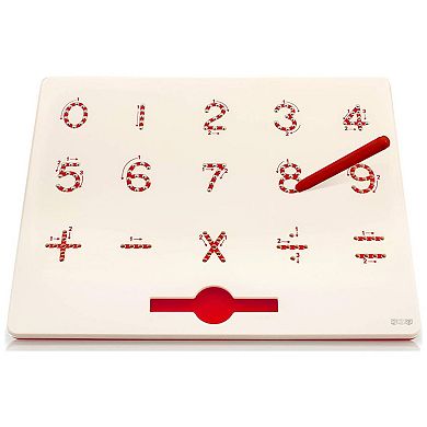 Magnetic 0-9 Doodle Board for Numbers Learning with 133 Slots Erasable Includes a Pen