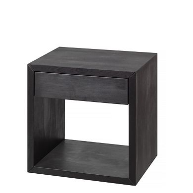 WOODEK Set of 2 Hardwood Nightstand with Open Shelf - Versatile Bedside Table for Bedroom