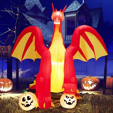 Halloween Festivr Inflatable  With Led Lights Spoof Ghost Yard Decoration