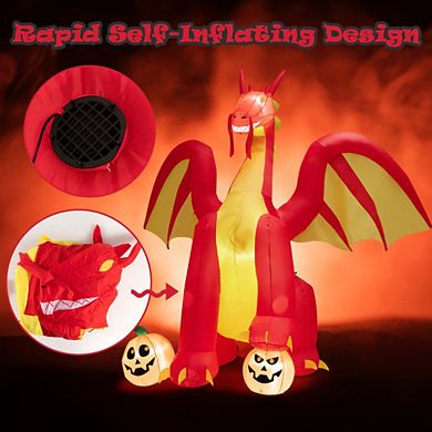 Halloween Festivr Inflatable  With Led Lights Spoof Ghost Yard Decoration